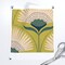 Deco Floral Fans Green Chartreuse Geometric Flowers Large Scale Mid Century Mod Custom Removable Wallpaper by Spoonflower Peel & Stick Wallpaper 2FT Wide